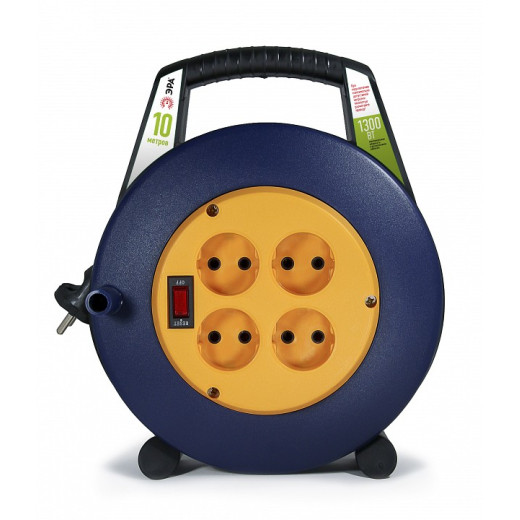 Удлинитель с выключателем Эра  BPx-4-2x0,75-10m