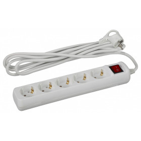 Удлинитель с выключателем Эра  UX-5es-3m