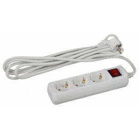 Удлинитель с выключателем Эра  U-3es-5m-3x1