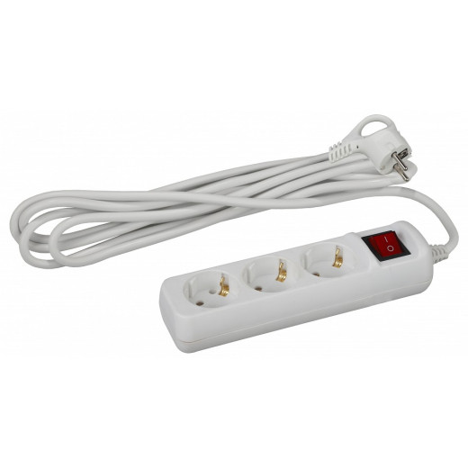 Удлинитель с выключателем Эра  U-3es-5m-3x1