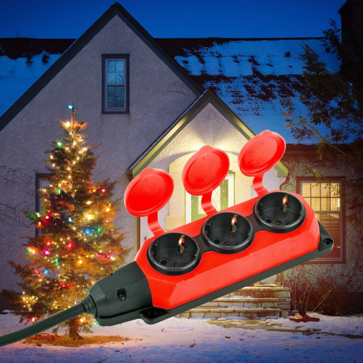 Удлинитель Эра  UK-3e-3x1,5-50m-IP44(KG)