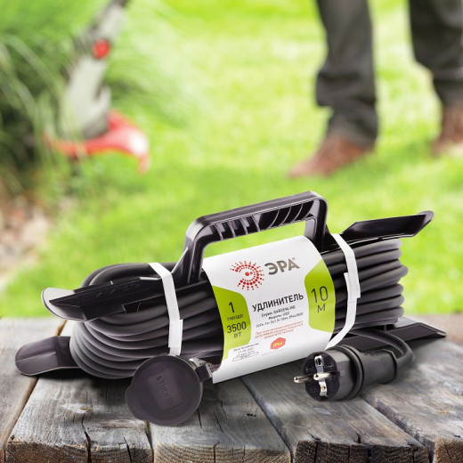 Удлинитель Эра  UFx-1e-3x1,5-10m-IP44(KG)