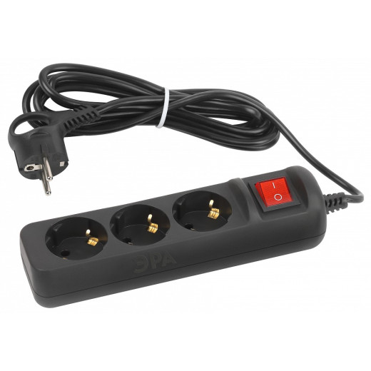 Удлинитель с выключателем Эра  UX-3es-3m-B