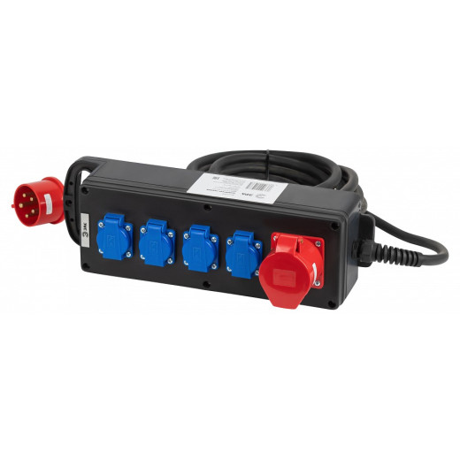 Удлинитель Эра  IND380-U-5e-5x2,5-10m-IP44