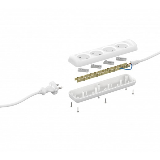 Удлинитель Эра  U-4-5m-2x1