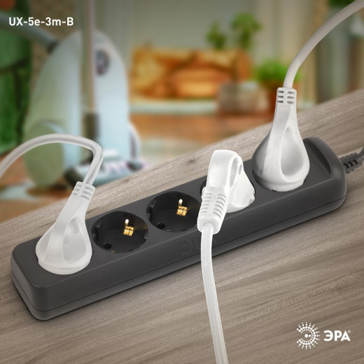 Удлинитель Эра  UX-5e-3m-B