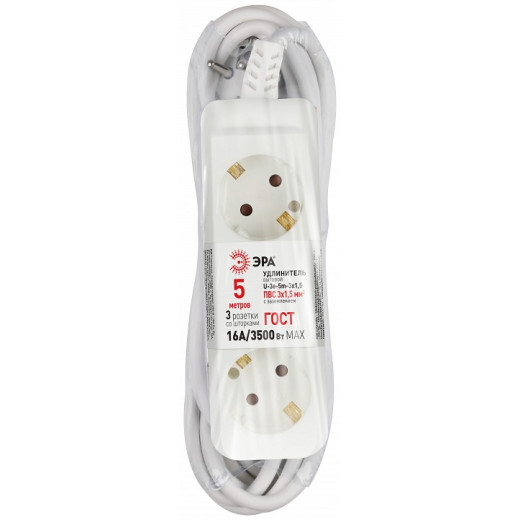 Удлинитель Эра  U-3e-5m-3x1,5