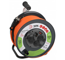 Удлинитель с выключателем Эра  RMx-4es-3x2.5-50m-IP44
