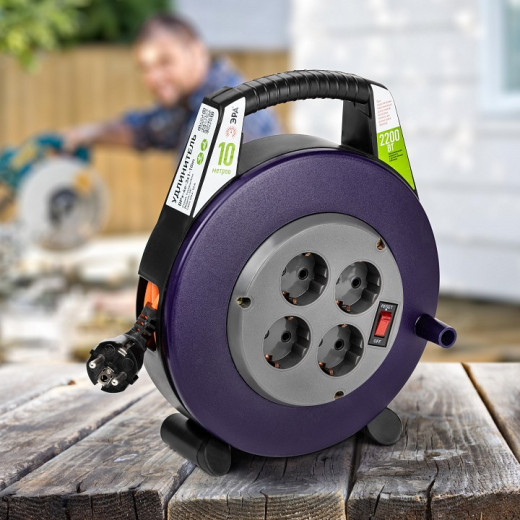 Удлинитель с выключателем Эра  BPx-4e-3x1-10m