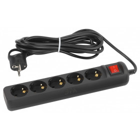 Удлинитель с выключателем Эра  UX-5es-5m-B