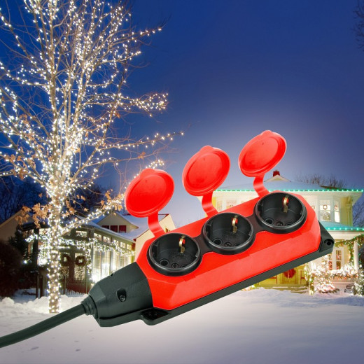 Удлинитель Эра  UK-3e-3x1,5-10m-IP44(KG)