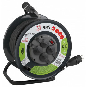 Удлинитель Эра  RMx-4es-3x2.5-40m-IP44(KG)