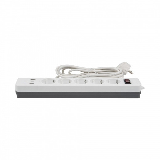 Сетевой фильтр Uniel S-GSR5-3 U2C1 WHITE/GREY UL-00012109