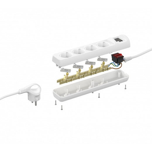 Удлинитель с выключателем Эра  U-4es-3m-3x1