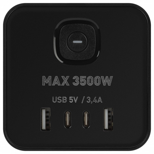 Сетевой фильтр Эра  TWR-8es-1,5m-4USB-B