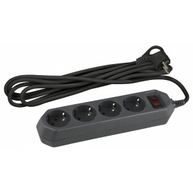 Удлинитель с выключателем Эра  USF-M-4es-1.5m-B