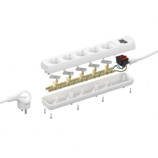 Удлинитель с выключателем Эра  U-5es-5m-3x1