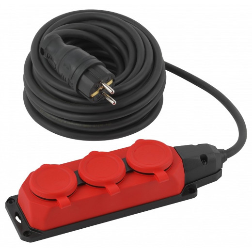 Удлинитель Эра  UK-3e-3x1,5-10m-IP44(KG)