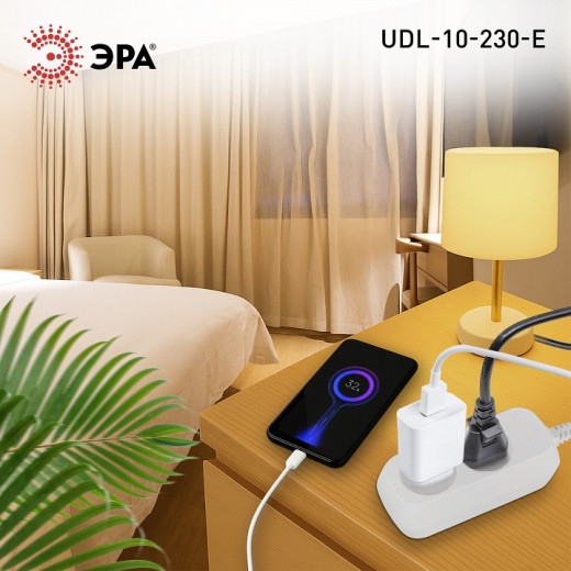Удлинитель Эра  UDL-10-230-E