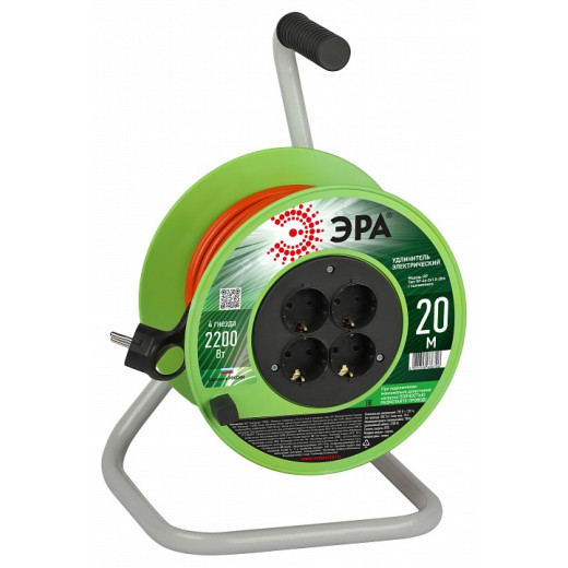 Удлинитель Эра  RP-4e-3х1.0-20m