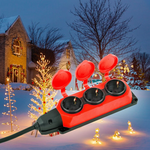 Удлинитель Эра  UK-3e-3x1,5-5m-IP44(KG)