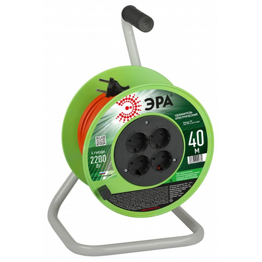 Удлинитель Эра  RP-4-2x1.0-40m