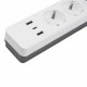 Сетевой фильтр Uniel S-GSR4-3 U2C1 WHITE/GREY UL-00012108