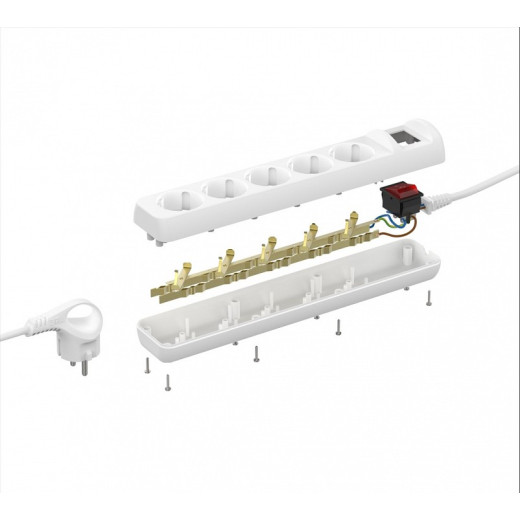 Удлинитель с выключателем Эра  U-5es-3m-3x1,5