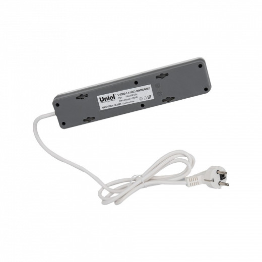 Сетевой фильтр Uniel S-GSR3-1,5 U2C1 WHITE/GREY UL-00012107