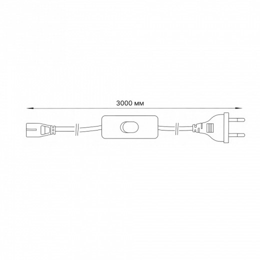 Удлинитель Volpe USN-012-5500W-02/100LUX-WH UL-00011863