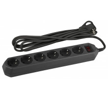 Удлинитель с выключателем Эра  USF-6es-3m-B-BOX