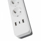Сетевой фильтр Uniel S-GSR4-3 U2C1 WHITE/GREY UL-00012108