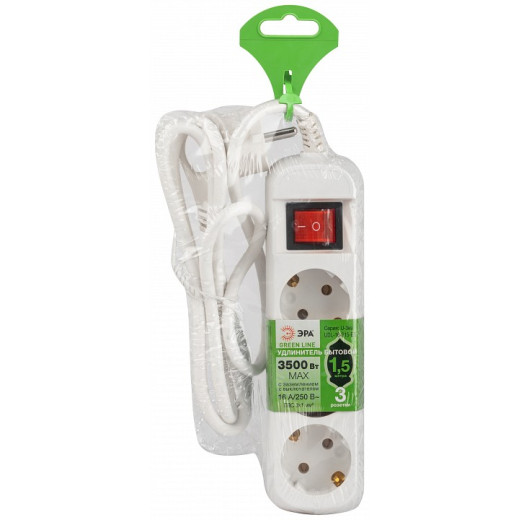 Удлинитель с выключателем Эра  UDL-16-315-ES