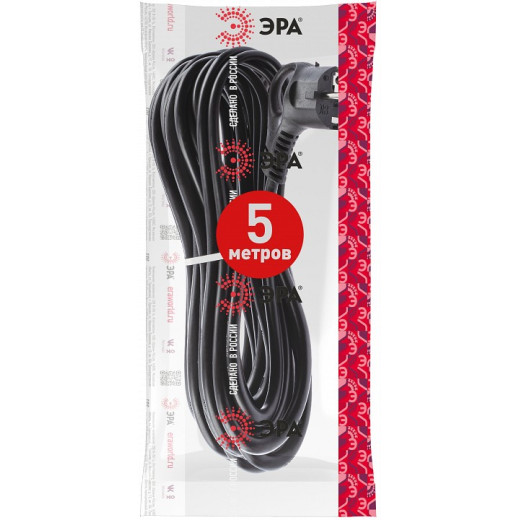 Сетевой провод Эра  U-3x1,5-5m-B