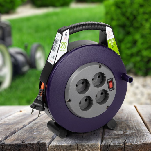 Удлинитель с выключателем Эра  BPx-4-2x0,75-20m