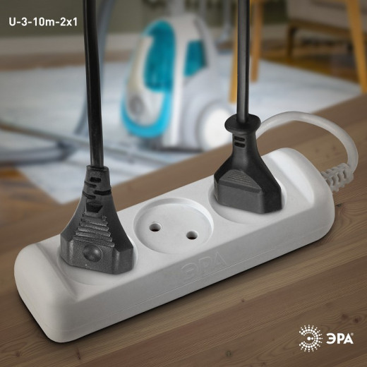 Удлинитель Эра  U-3-10m-2x1