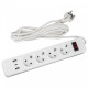 Сетевой фильтр Uniel S-GSR4-3 U2C1 WHITE/GREY UL-00012108