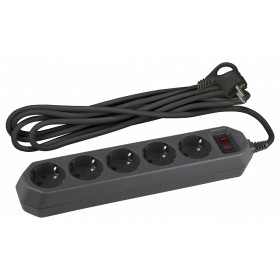 Удлинитель с выключателем Эра  USF-5es-1.5m-B