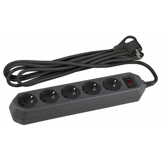 Удлинитель с выключателем Эра  USF-5es-1.5m-B