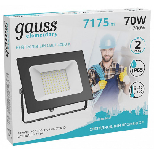 Настенно-потолочный прожектор Gauss Elementary 613100270