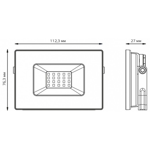 Настенно-потолочный прожектор Gauss Elementary 613100220