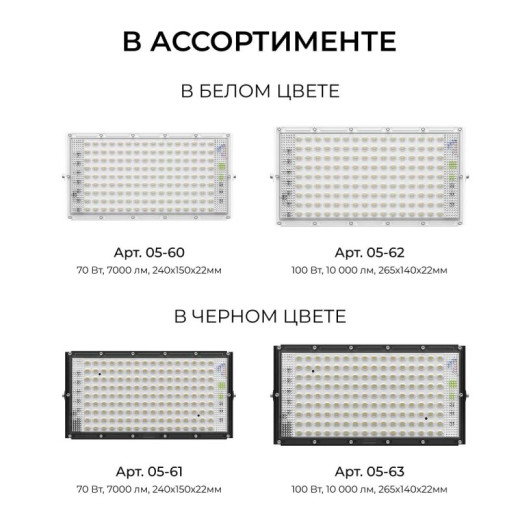 Настенно-потолочный прожектор Apeyron Electrics  05-63