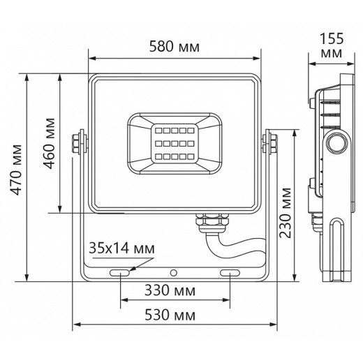 Настенно-потолочный прожектор Feron LL-927 41156