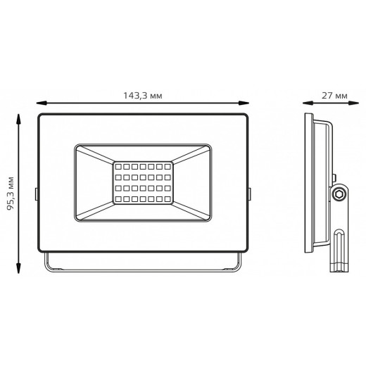 Настенно-потолочный прожектор Gauss Elementary 613100230
