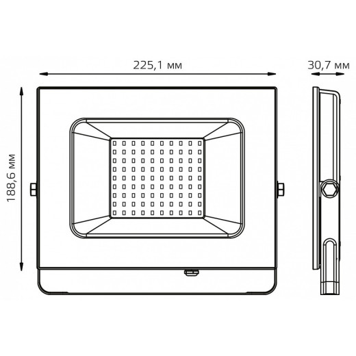 Настенно-потолочный прожектор Gauss Elementary 613100270