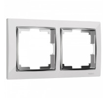 Рамка на 2 поста Werkel Snabb (белый/хром) W0021901