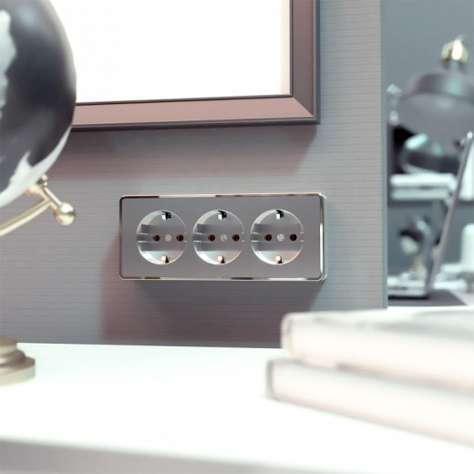 Рамка на 1 пост Werkel Snabb (белый/хром) W0011901