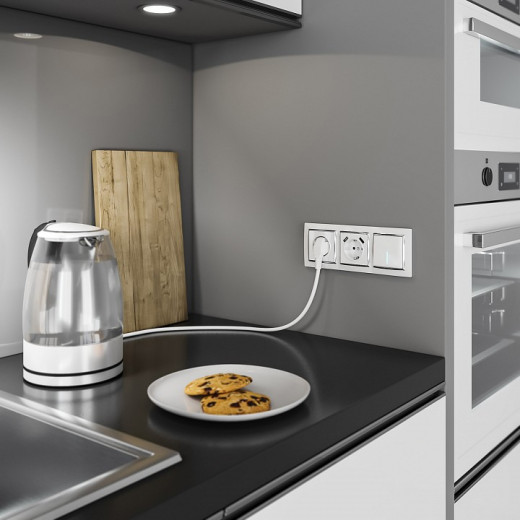 Рамка на 3 поста Werkel Snabb (белый/хром) W0031901