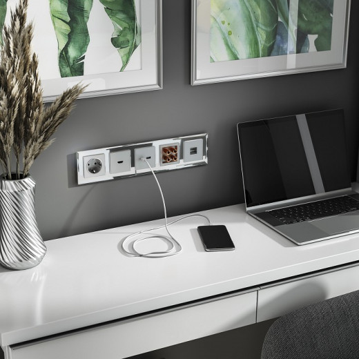 Рамка на 5 постов Werkel Diamant (зеркальный) W0051220