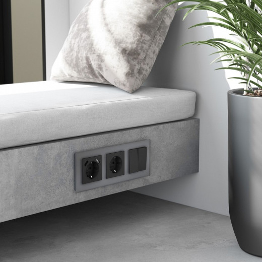 Рамка на 3 поста Werkel Senso (серебряный, стекло soft-touch) W0033106